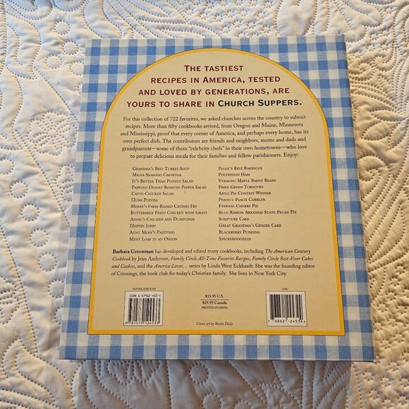 Church Suppers Cookbook By Barbara Greenman 2005 Spiral-Bound 722 Recipes - Picture 2 of 9